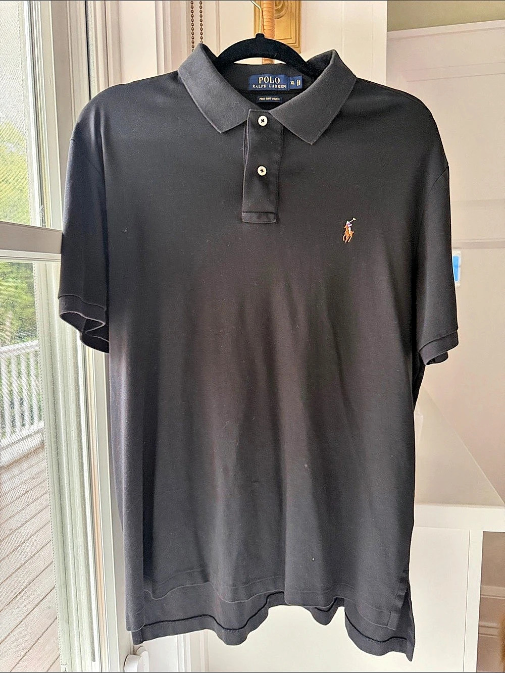 Polo Ralph Lauren Polo Soft Touch Polo Shirt in Black XL Like New